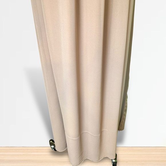 ASOS Mauve Pink / Purple Chiffon Side Slit Gown w/ Silver Sequin Embellishments - Picture 11 of 16